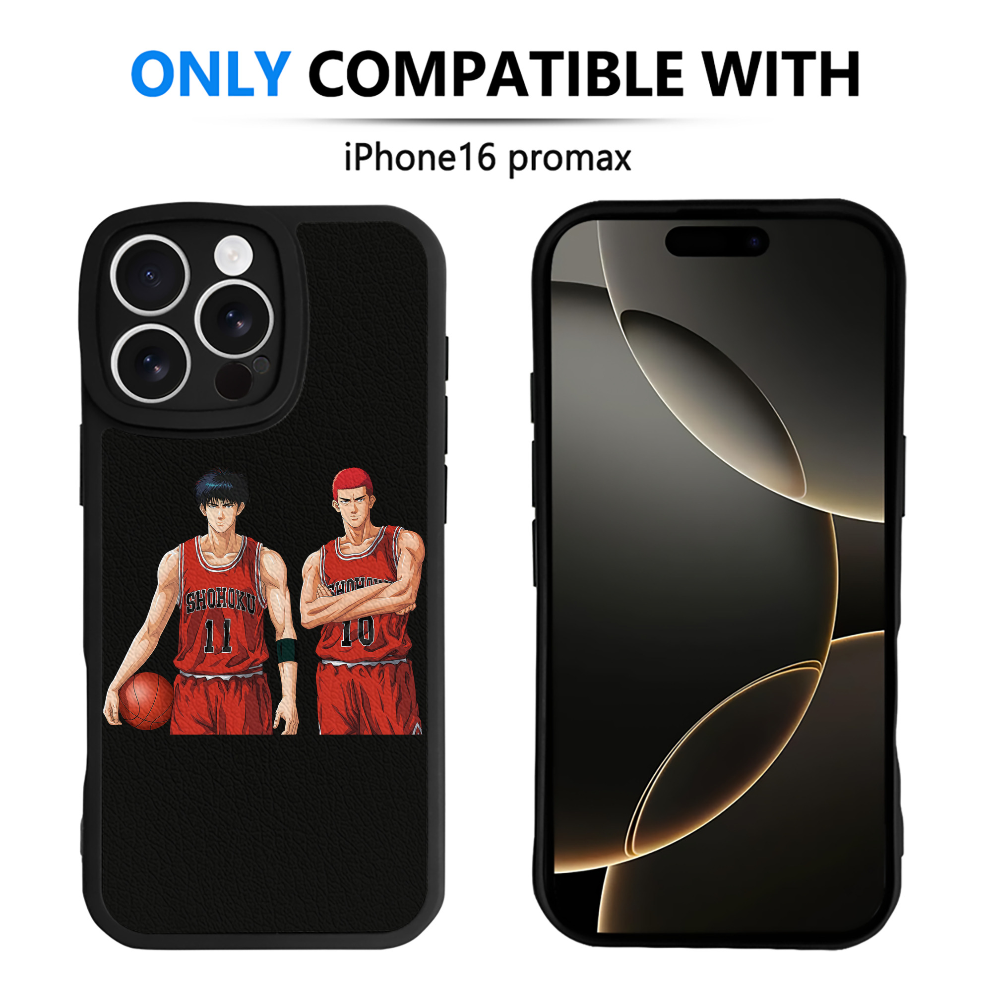 （画像用） SLAM DUNK／スラムダンク 【iPhone 16シリーズ対応】シリコンスマホケース（レザー調） 材質：シリコン